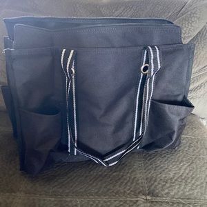 Black zip top thirty-one tote